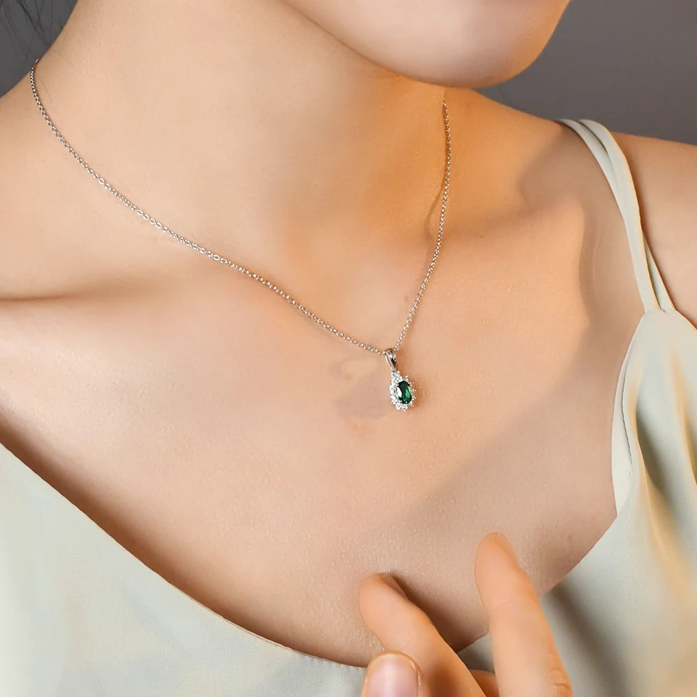 Vintage Sterling Silver Pendant Necklace