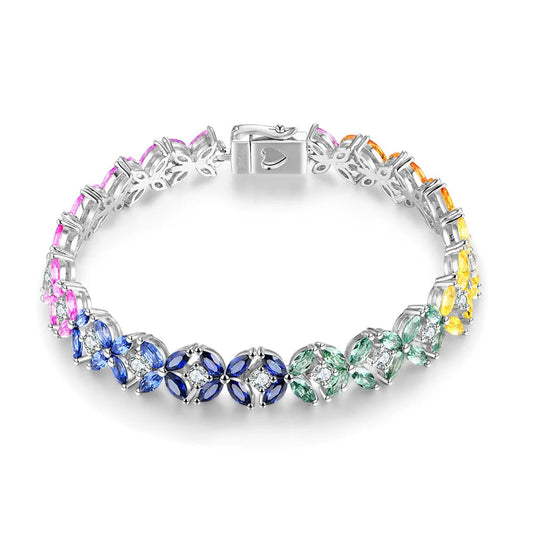 Sterling Silver Sapphire Bracelet