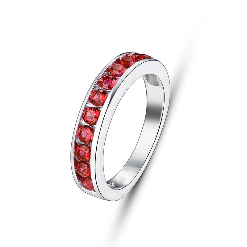 Sterling Silver Blue Sapphire Ring