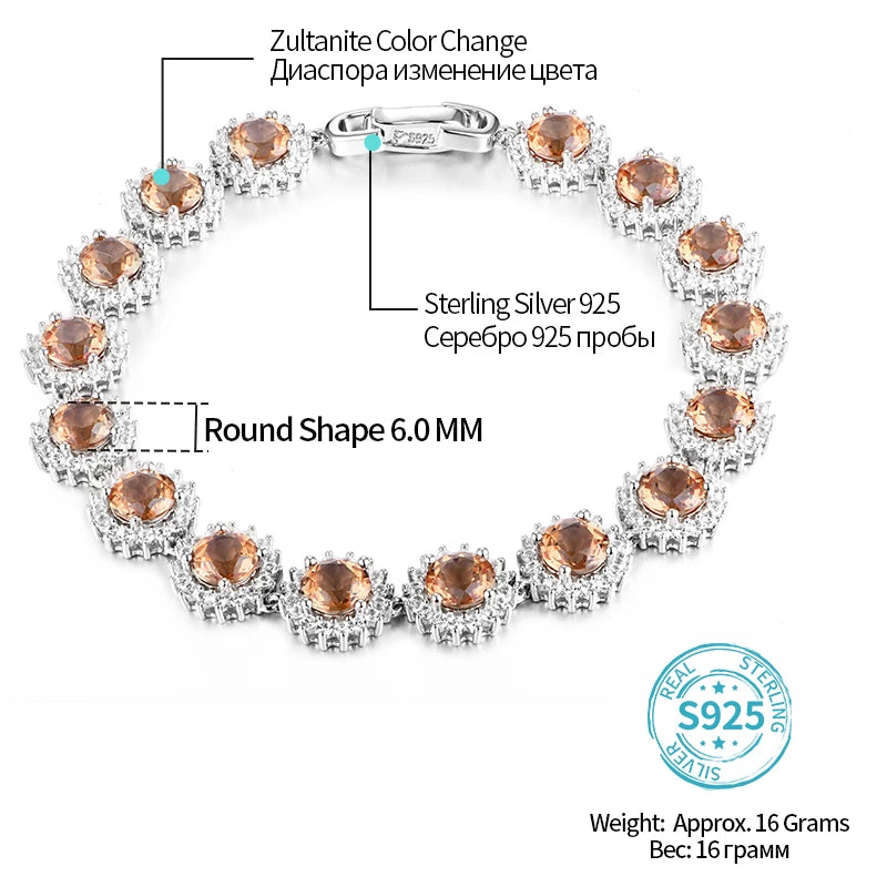 Sterling Silver Zultanite Bracelet