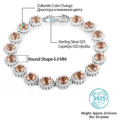 Sterling Silver Zultanite Bracelet