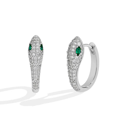 Women’s Moissanite Snake Stud Earrings