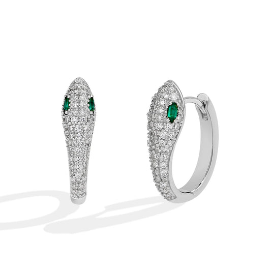 Women’s Moissanite Snake Stud Earrings
