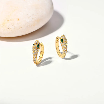 Women’s Moissanite Snake Stud Earrings