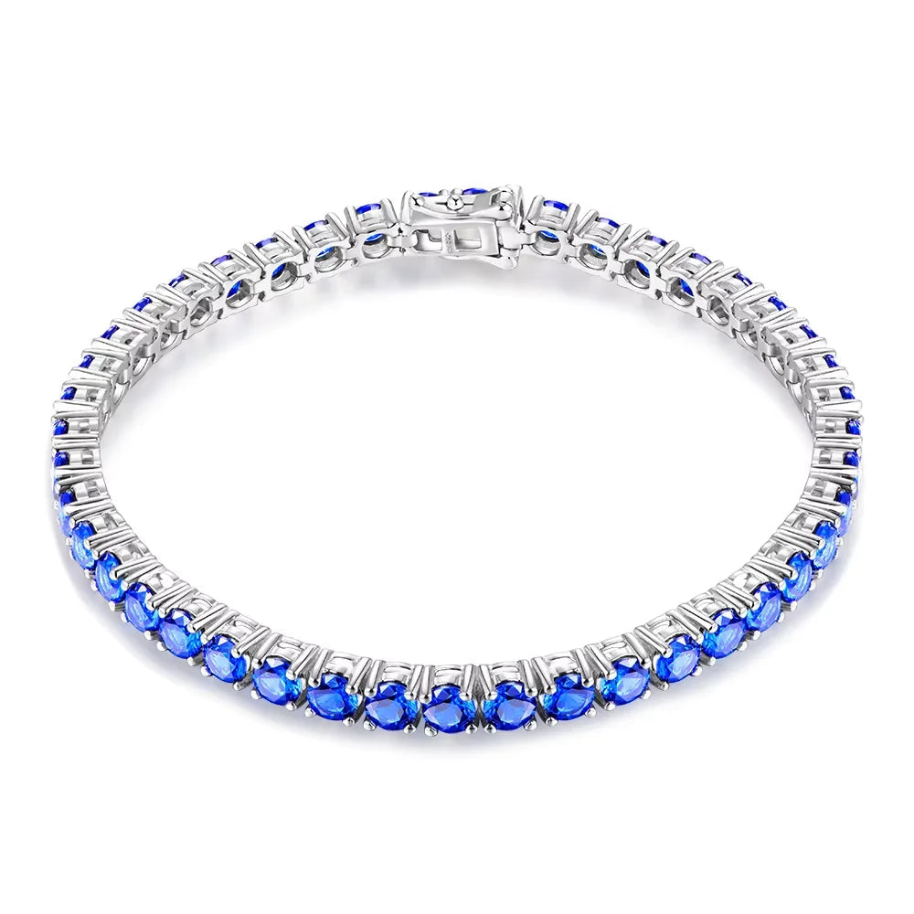 Sterling Silver Gemstone Strand Bracelet