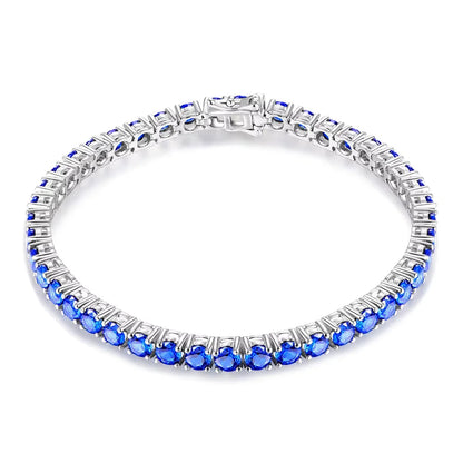 Sterling Silver Gemstone Strand Bracelet