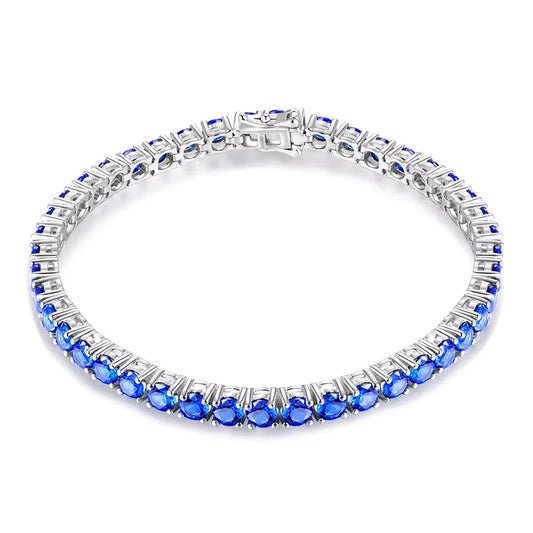 Sterling Silver Gemstone Strand Bracelet