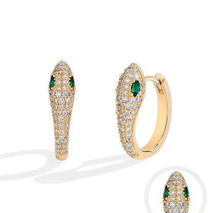 Women’s Moissanite Snake Stud Earrings