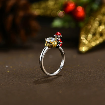 Sterling Silver Moissanite Ring