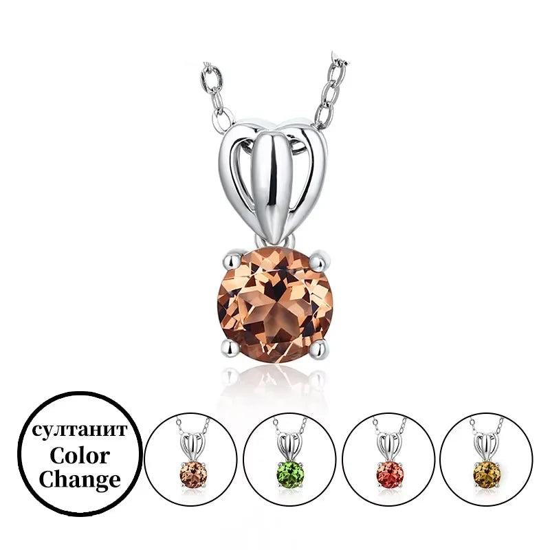 Sterling Silver Zultanite Pendant Necklace