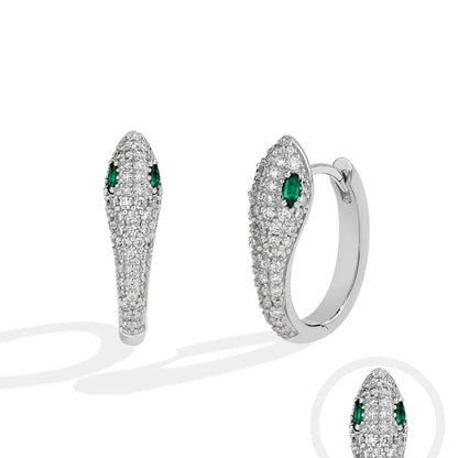 Women’s Moissanite Snake Stud Earrings